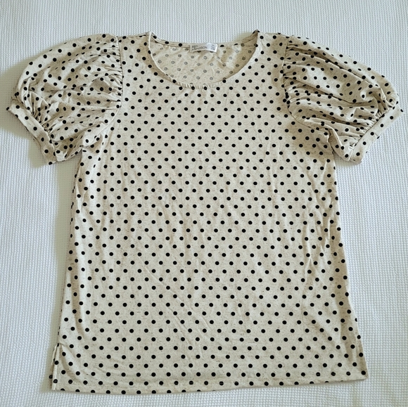 89th & Madison Tops - 89th + Madison Polka Dot Top - NWT